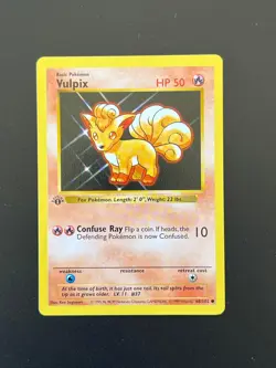 Vulpix 68/102 WOTC Base Set 1st Edition Vintage Non Holo Common Pokemon Card AA2 - Image 1
