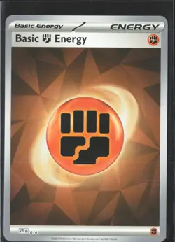 SVE014 Basic Fighting Energy Holo/Shiny Pokemon Prismatic Evolutions - Image 1