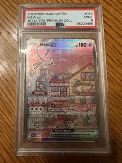 Pokemon Mew ex #053 SV: Scarlet & Violet 151 UPC Promo Card PSA 9 - Image 1