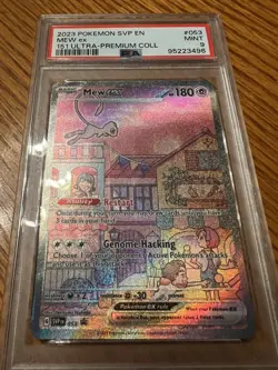 Pokemon Mew ex #053 SV: Scarlet & Violet 151 UPC Promo Card PSA 9 - Image 3