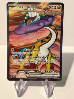 Raging Bolt ex Full Art Ultra Rare - 196/162 - Temporal Forces Pokemon 2024 - Image 1