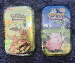 Lot Of 2 Pokemon Mini Tin Mega Evolution (1) Prismatic Evolutions (1) SEALED NEW - Image 1