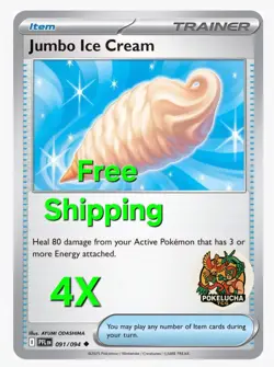 4x Jumbo Ice Cream 091/094 x4 - Phantasmal Flames - Pokemon TCG - Playset - Image 1