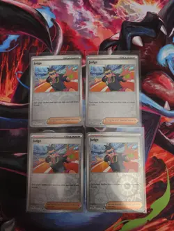 Judge 167/182 Reverse Holo Playset 4x Destined Rivals Pokemon TCG Mint NM - Image 1