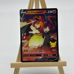 Pokemon Celebrations 25th Anniversary Lance's Charizard v Promo SWSH133 NM - Image 1