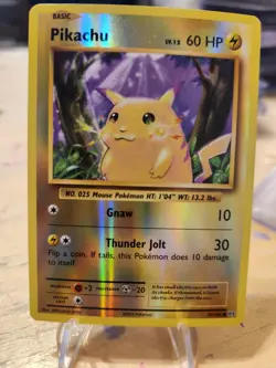 2016 Pokemon XY Evolutions Pikachu Reverse Foil Holo 35/108 Mint! - Image 1