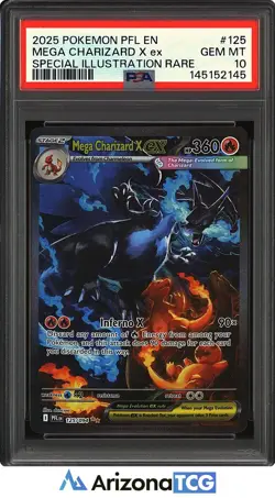 Pokemon 2025 Mega Charizard X ex 125/094 SIR Phantasmal Flames GEM MINT PSA 10 - Image 1