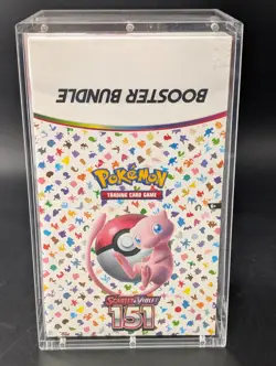 Pokemon 151 SV3.5 Booster Bundle Display Case Sealed w/ Acrylic Case - Image 1