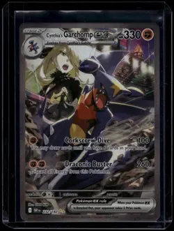 Pokemon TCG Cynthia's Garchomp ex 232/182 Destined Rivals Special Rare NM - Image 1