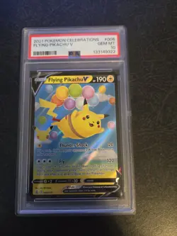 2021 POKEMON CELEBRATIONS #006 FLYING PIKACHU V PSA 10 - Image 1