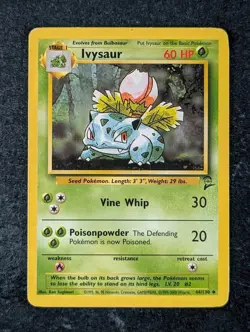 2000 Pokemon IVYSAUR #44/130 Base Set 2 Uncommon Stage 1 Grass English - Image 1