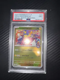 Pokemon Center Hiroshima Pikachu 261/Sv-p Japanese Promo PSA 9 - Image 1
