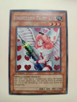 Injection Fairy Lily LOD-100 Secret Rare 1st Edition Yu-Gi-Oh LP - Image 1