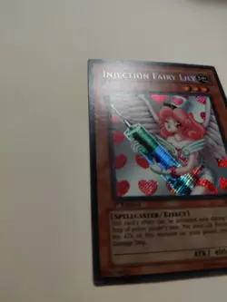 Injection Fairy Lily LOD-100 Secret Rare 1st Edition Yu-Gi-Oh LP - Image 2