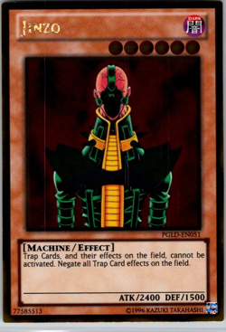 Yugioh Jinzo PGLD-EN051 Gold Rare 1st Edition Near Mint - Image 1