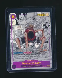 MONKEY.D.LUFFY 2025 ONE PIECE SECRET RARE MANGA ALTERNATE ART EB02-061 - Image 1