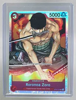 Roronoa Zoro 2022 One Piece #ST01-013 Super Rare - Image 1