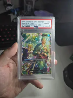 Roronoa Zoro (SP) - PRB02-006 - The Azure Sea's Seven (OP14) PSA 10 Bubble Zoro - Image 3