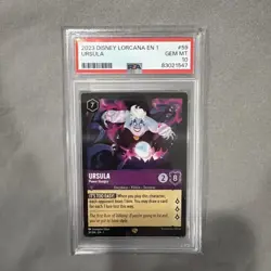 2023 Disney Lorcana The First Chapter 1 Legendary Ursula Power Hungry PSA 10 - Image 1