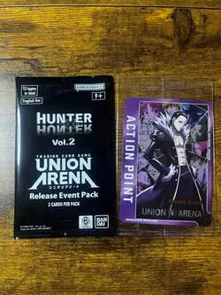 Union Arena Release Event Pack Hunter X Hunter Vol. 2 & Action Point Card X1 - Image 1