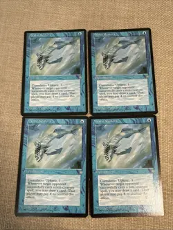 Mtg x4 Mystic Remora x4 MP/LP Playset Ice Age Magic Card Rare - Image 1
