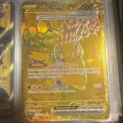Pikachu EX Prismatic Evolutions Holo Card 179/131 Sv: Near Mint Condition - Image 1