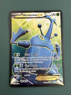 Heracross EX 105/111 Furious Fists Full Art Ultra Rare Pokemon Card - Image 1