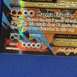 Pokemon Mega M Camerupt EX Holo Black Star Promo Card XY198a - Image 5