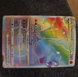 Pokemon TCG Charizard VSTAR Brilliant Stars Rainbow Secret Rare Card 174/172 - Image 3