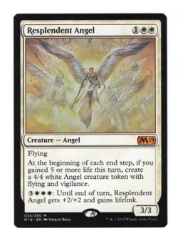 Resplendent Angel - Near Mint MTG Magic 2019 Core Set - Image 1