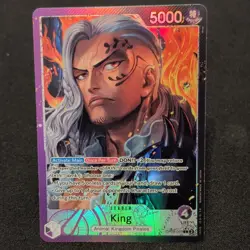 One Piece Bandai King Leader Special Foil Card OP08-057 5000 Power - Image 1