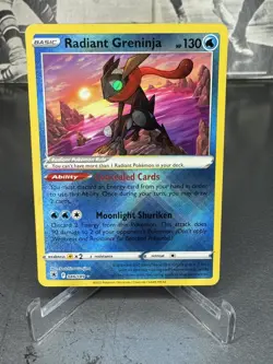 Radiant Greninja 046/189 - 2022 Pokemon TCG Astral Radiance Rare Card - Image 1