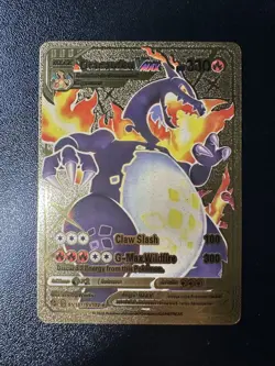 Pokemon TCG Charizard VMAX Gold Card 330HP Claw Slash G-Max Wildfire - Image 2