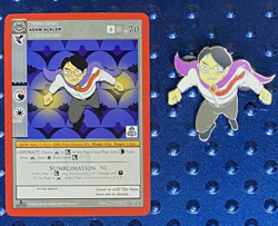 MetaZoo x Pin Club Nightfall 1st Edition Adam Ackler Promo Card #6/15 + Pin NEW - Image 1