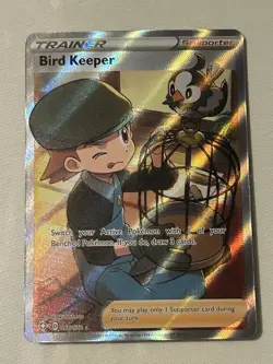 Pokemon TCG Bird Keeper Full Art Holo Card 066/072 Shining Fates - Image 1