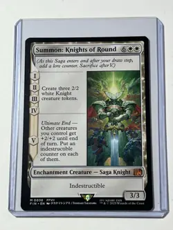 Summon: Knights of Round Final Fantasy Magic the Gathering Regular Card NM - Image 1