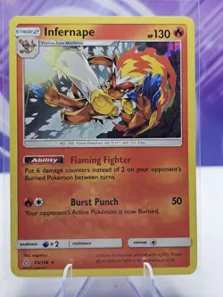 Infernape 23/156 Sm-Ultra Prism Holo Pokemon TCG Card LP - Image 1