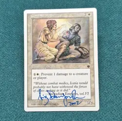 Unplayed SIGNED Magic MTG NM Combat Medic Anthologies LIZ DANFORTH EDH CUBE - Image 1