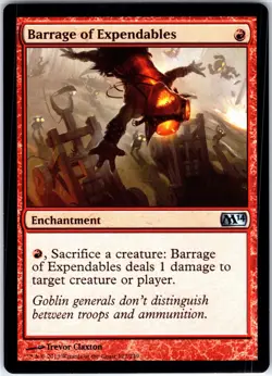 MTG Barrage of Expendables U Magic 2014 (M14) 127 LP - Image 1