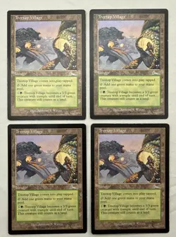 Treetop Village x4 MTG Urza's Legacy 4x Magic Good Heavy Play HP - Image 1