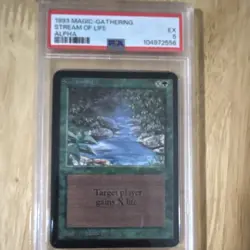 Wizards of the Coast Stream of Life Alpha Regular Green Sorcery Common PSA 5 - Image 1