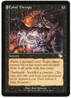 Cabal Therapy 2002 Judgment Black Uncommon Sorcery MTG SP - NM AZA - Image 1