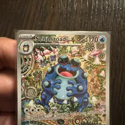 1x Seismitoad - 105/086 - Illustration Rare NM-Mint Pokemon SV10.5a - Black Bolt - Image 2