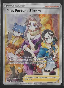 Pokemon Card TCG Miss Fortune Sisters 194/196 Lost Origin Full Art Ultra Rare NM - Image 1