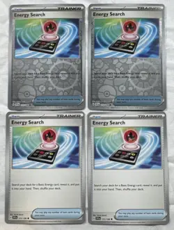 4x Energy Search 172/198 SV1 Pokemon TCG - Trainer Playset (2 Reverse, 2 Reg) - Image 1