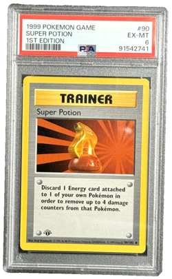 Pokemon TCG - Super Potion 90/102 - 1st Edition - Shadowless Base [PSA 6 EX-MT] - Image 1