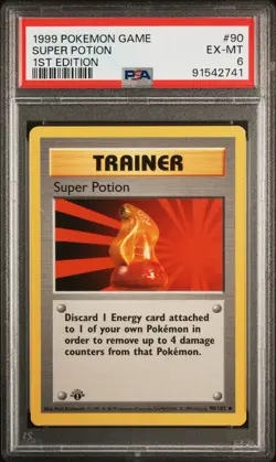 Pokemon TCG - Super Potion 90/102 - 1st Edition - Shadowless Base [PSA 6 EX-MT] - Image 3