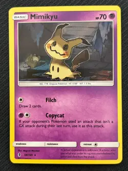 Mimikyu 58/145 Guardians Rising Holo ~ Sweet & Spooky - Pokemon TCG - Image 1