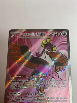 Fezandipiti ex 084/064 Ultra Rare Shrouded Fable Pokemon TCG NM Full Art - Image 3
