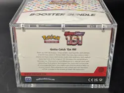 Pokemon 151 SV3.5 Booster Bundle Display Case Sealed w/ Acrylic Case - Image 3